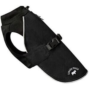 NEW Canada Pooch Black Expedition Dog Coat Fleece-Line Jacket 5-8 lbs 10"